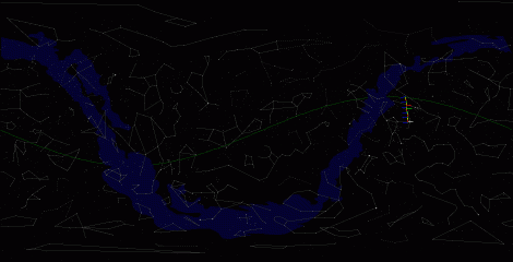 Путь астероида 1996 EN по московскому небу