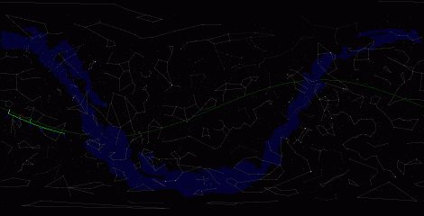 Путь астероида 2010 SC41 по московскому небу