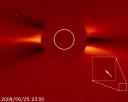 1500-я комета SOHO была открыта 25 июня 2008 года на снимках коронографа LASCO C2