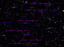 Карта полета астероида в момент тесного сближения с Землей. Шаг в 2 часа, г.Москва, время Московское.