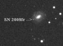 Снимок сверхновой 2008fe