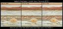 Развитие столкновения штормов на Юпитере по снимкам КТХ